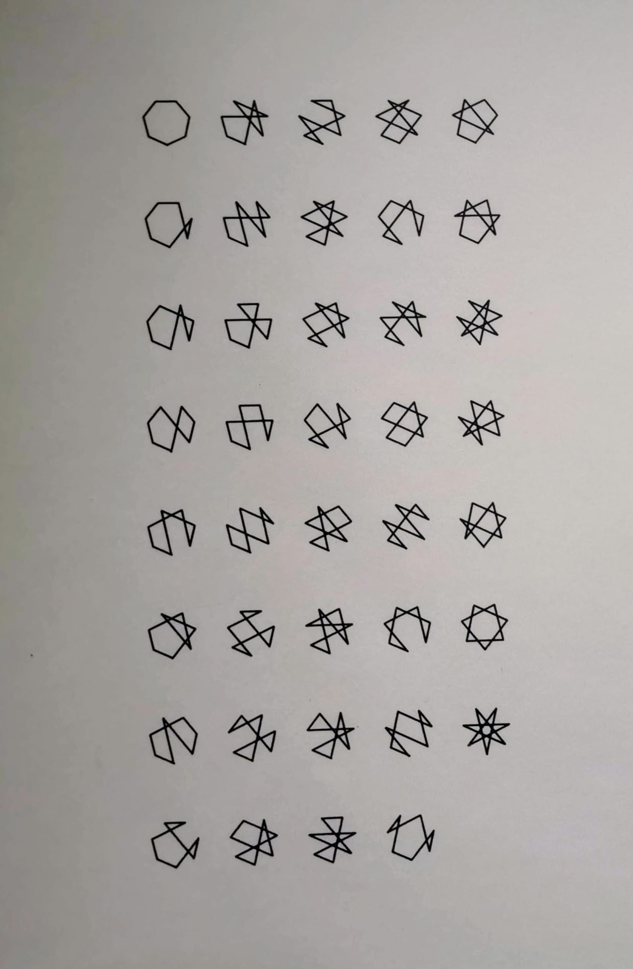 Heptagon shapes