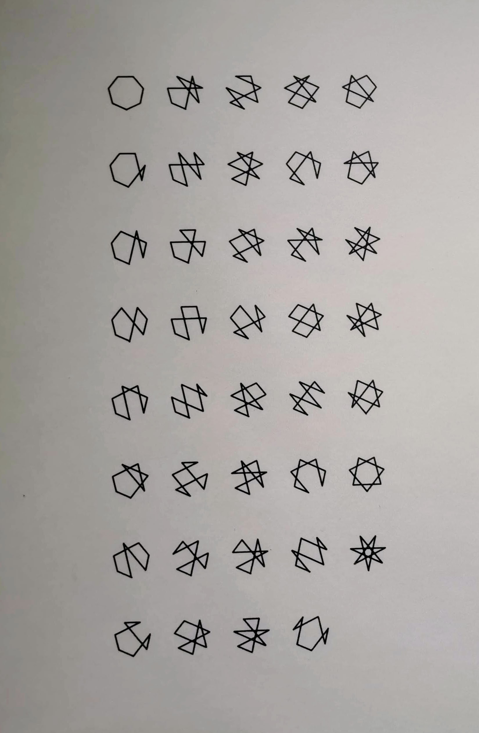 Heptagon shapes