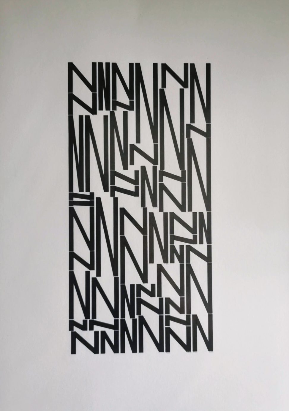 Stacking N - hommage to Vera Molnar