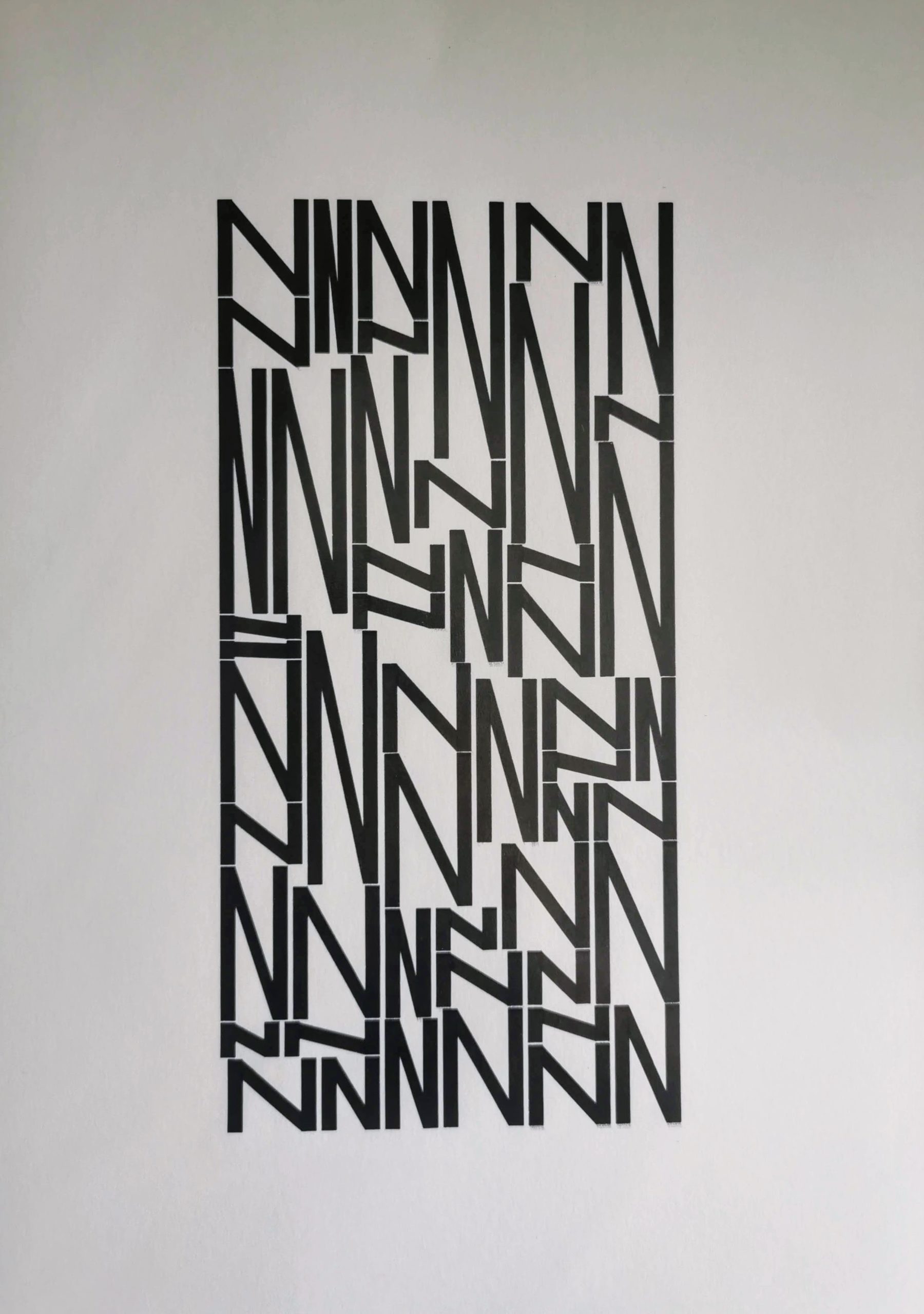 Stacking N - hommage to Vera Molnar